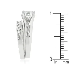 J Goodin Silvertone Stackable Ring Set Size 9