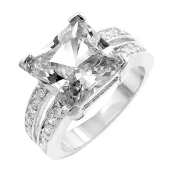 J Goodin White Princess Engagement Ring Size 8