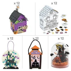 Let's Go To A Halloween Haunted House Craft Kit - Makes 60