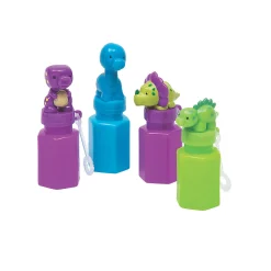 Little Dino Bubble Bottles - 12 Pc.