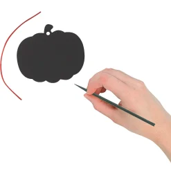 Magic Color Scratch Pumpkin Ornaments - 24 Pc.