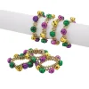 Mardi Gras Jingle Bell Bracelets - 12 Pc.
