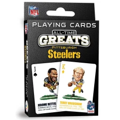 Masterpieces Pittsburgh Steelers All-Time Greats Playing Cards