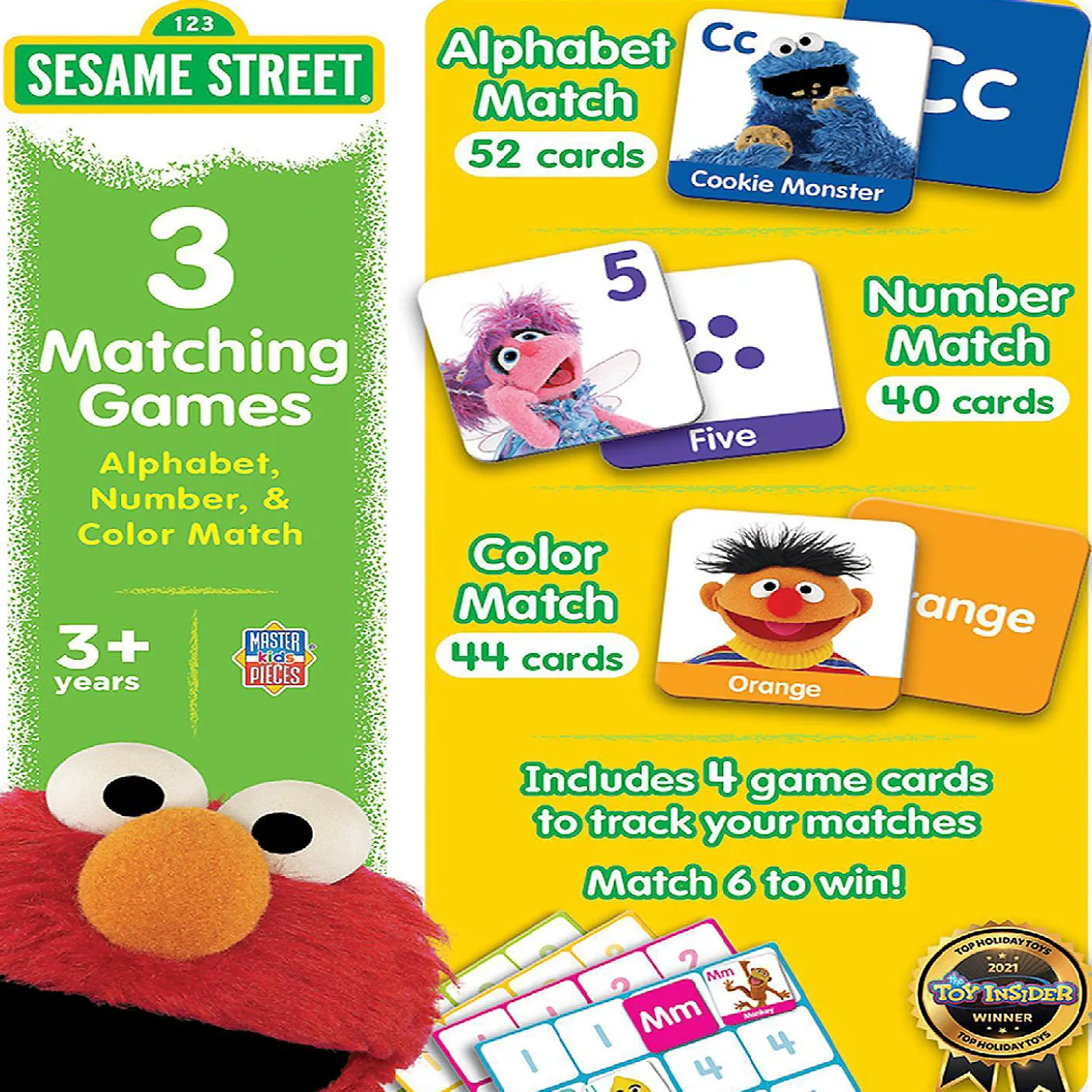Masterpieces Sesame Street 3 Matching Games Edu