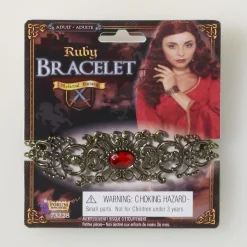 Medieval Fantasy Ruby Costume Bracelet