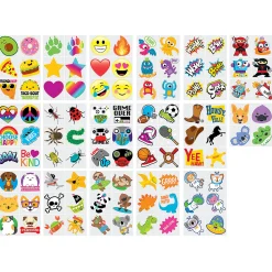 Mega Bulk 1500 Pc. Temporary Tattoo Assortment
