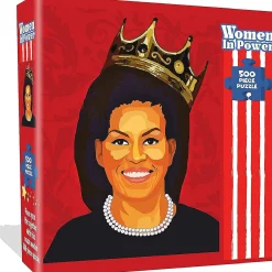 Michelle Obama Jigsaw Puzzle 500Pcs Women In Power Illustration Design All Ages Mighty Mojo