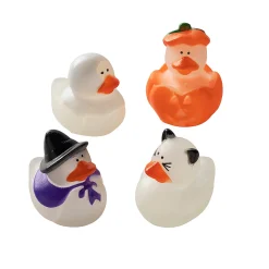 Mini Glow-In-The-Dark Halloween Rubber Ducks - 24 Pc.