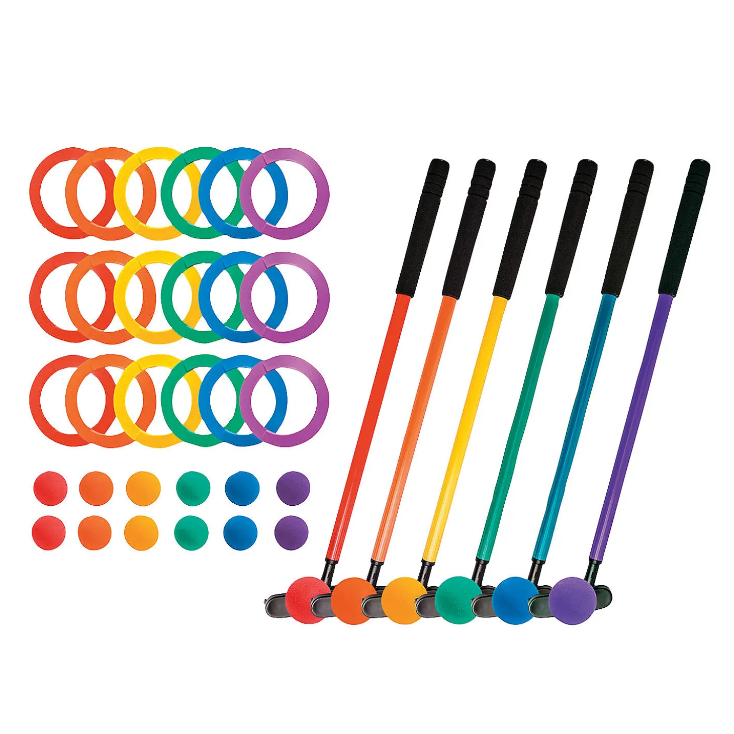 Mini Golf Set 6 Assorted Colors
