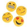 Mini Smiling Stuffed Emoji Faces - 12 Pc.