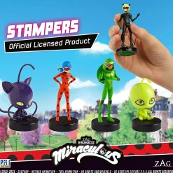 Miraculous Ladybug Stamps 5Pk Cat Nior Party Favors Stampers Figure Set Pmi International