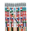 Multicultural Flag Pencils - 24 Pc.