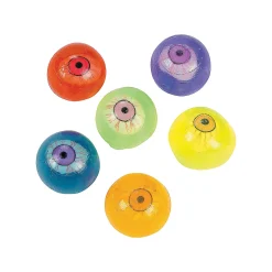 Neon Sticky Eyeballs - 12 Pc.