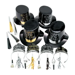 New Year's Eve Elegant Celebration Countdown Party Kit For 50