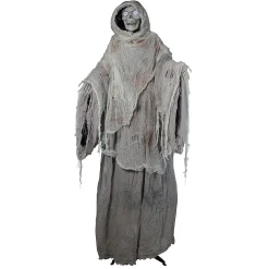 Northlight 65" Gray And Black Master Of Death Standing Animated Halloween Decor