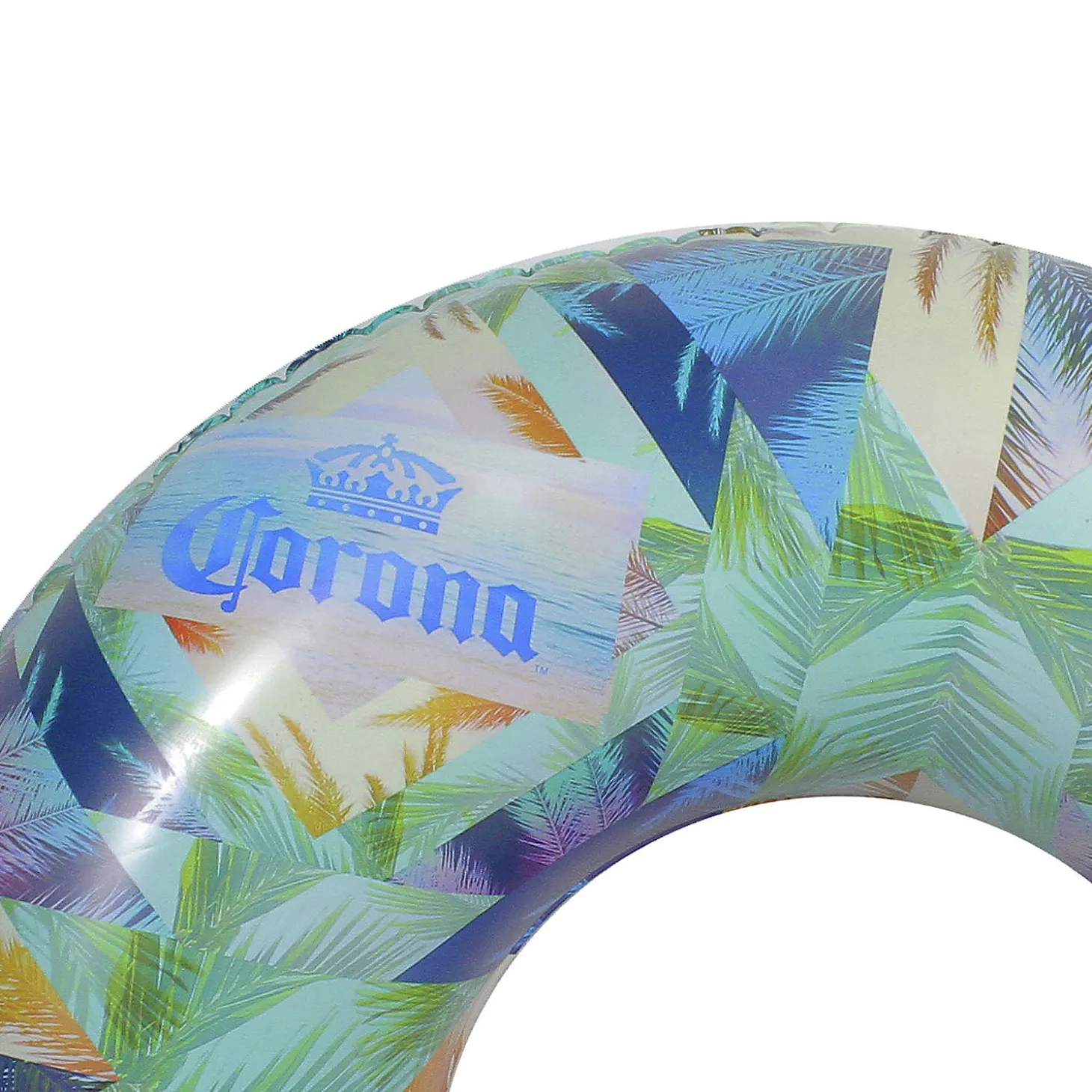 Northlight 36" Inflatable Corona Palm Trees Swimming Pool Tube Ring