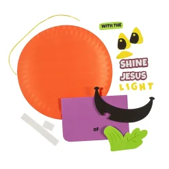 Paper Plate & Foam Christian Pumpkin Craft Kit - Makes 12