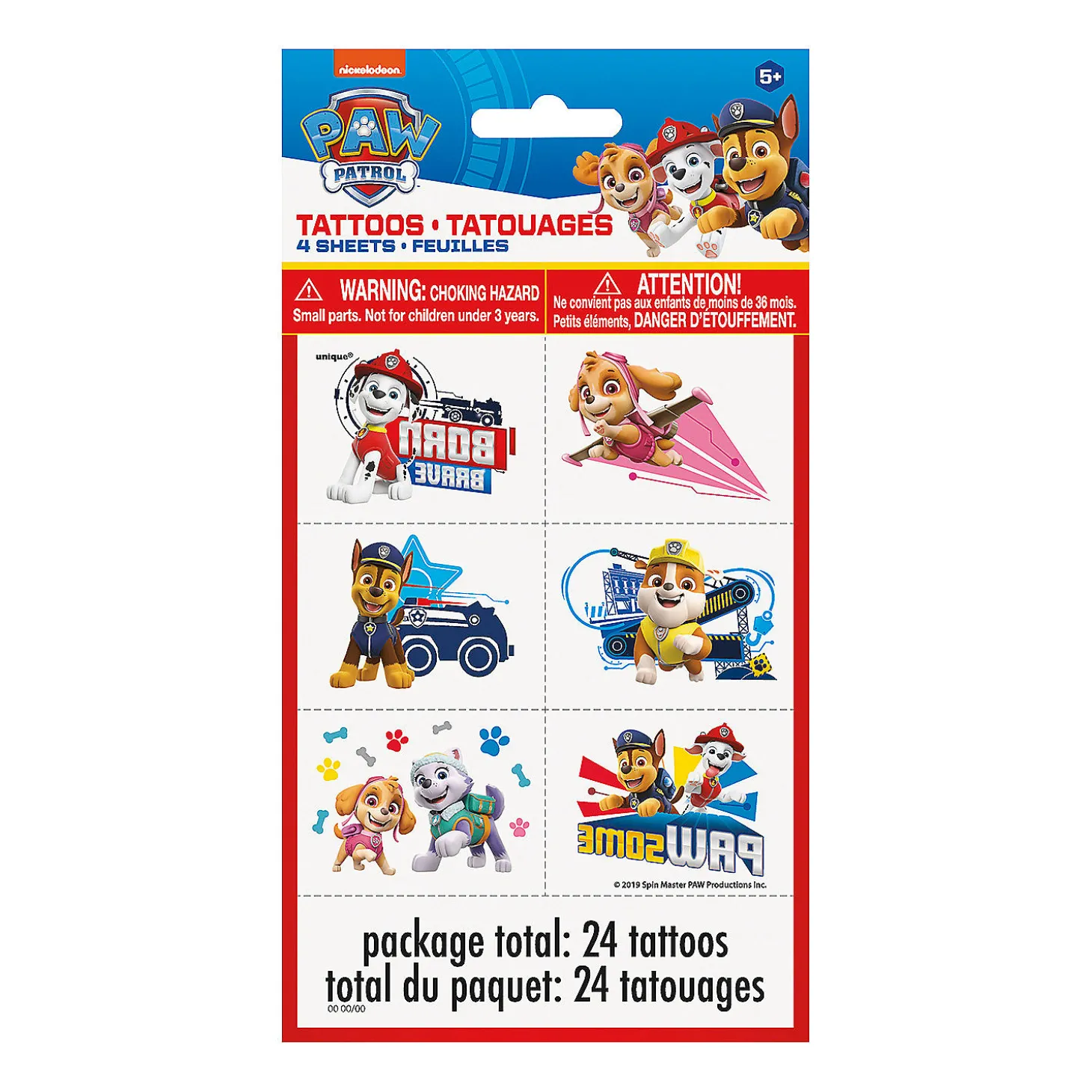 Paw Patrol™ Temporary Tattoos - 24 Pc.