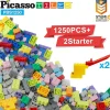 Picassotiles 1250 Piece Building Brick Set Pbs1250