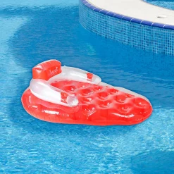Pool Central 65'' Red And White Inflatable Strawberry Pool Water Lounge Float