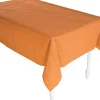 Pumpkin Spice Orange Plastic Tablecloth