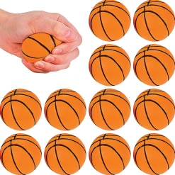 Realistic Basketball Stress Balls - 12 Pc.