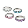 Rhinestone Stretchy Rings - 24 Pc.