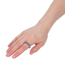 Rhinestone Stretchy Rings - 24 Pc.