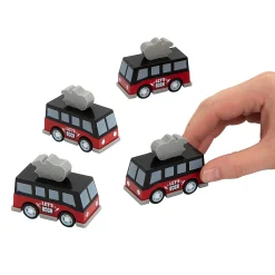 Rock Star Party Tour Bus Pull-Back Toys – 12 Pc.