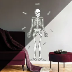 Roommates Skeleton Glow In The Dark Peel And Stick Giant Wall Decals