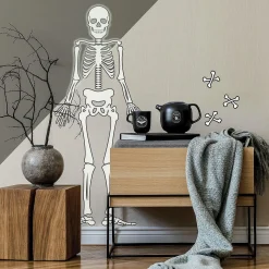 Roommates Skeleton Glow In The Dark Peel And Stick Giant Wall Decals