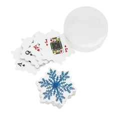 Snowflake-Shaped Playing Cards - 12 Pc.