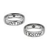 Star Wars "I Love You" / "I Know" Ring Set, Women's Size 7, Men's Size 10