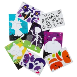 Sticker By Number Halloween Cards - 24 Pc.