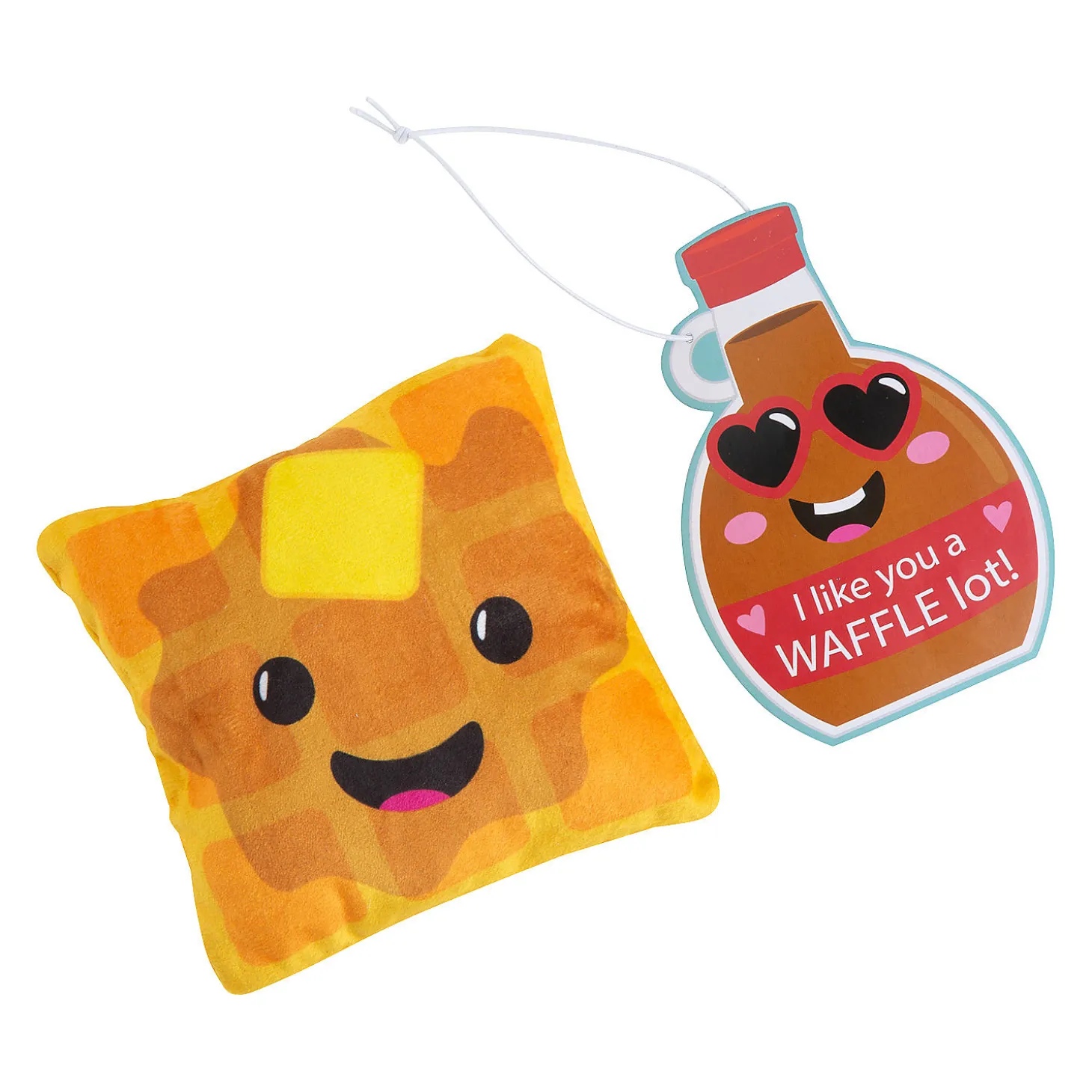 Stuffed Waffle Valentine Exchanges With Card For 12