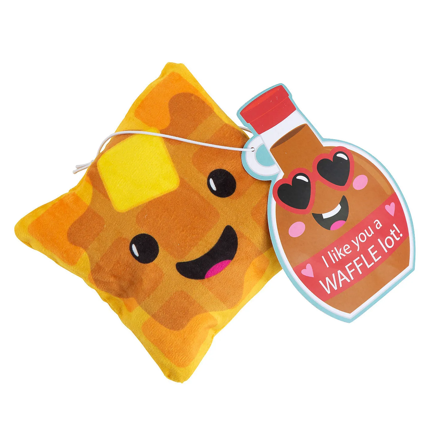 Stuffed Waffle Valentine Exchanges With Card For 12