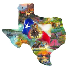 Sunsout Images Of Texas 1000 Pc Special Shape Jigsaw Puzzle