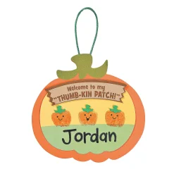 Thumbprint Pumpkin Patch Craft Kit - Makes 12
