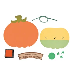 Thumbprint Pumpkin Patch Craft Kit - Makes 12