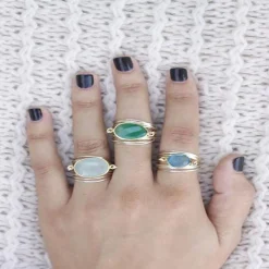 Torrey Ring Green Onyx