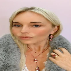 Torrey Ring Red Turquoise