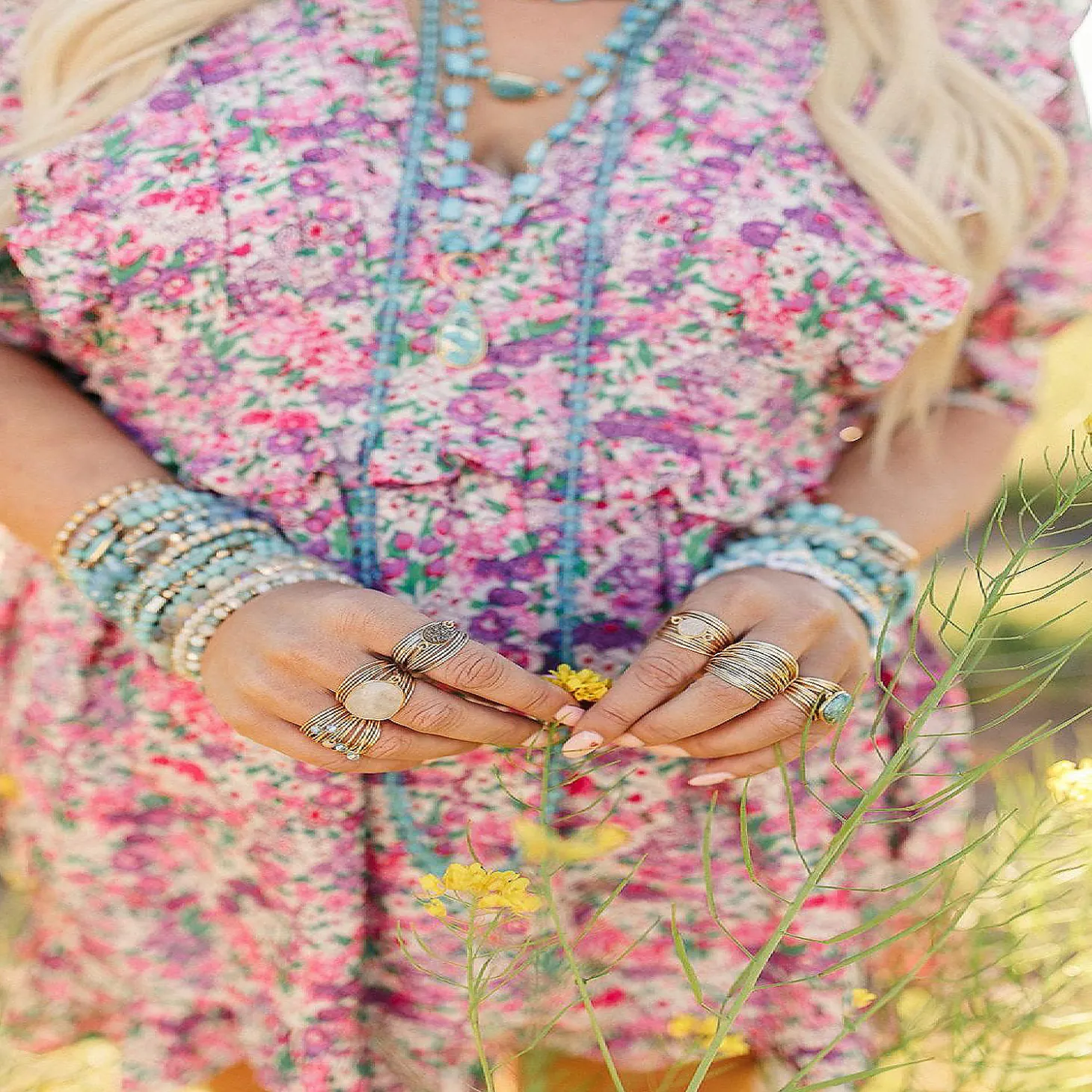 Torrey Ring White Druzy