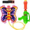 Toyrifik Water Gun Backpack Water Blaster For Kids -Water Shooter With Tank Butterfly Toys For Kids - Summer Outdoor Toys For Pool Beach Water Toys For Kids