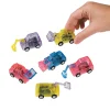 Transparent Pull-Back Construction Vehicles - 12 Pc.
