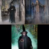 Trio Of Witches Standing Halloween Decorations Kit - 3 Pc.