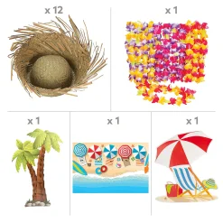 Tropical Trunk-Or-Treat Decorating Kit - 27 Pc.