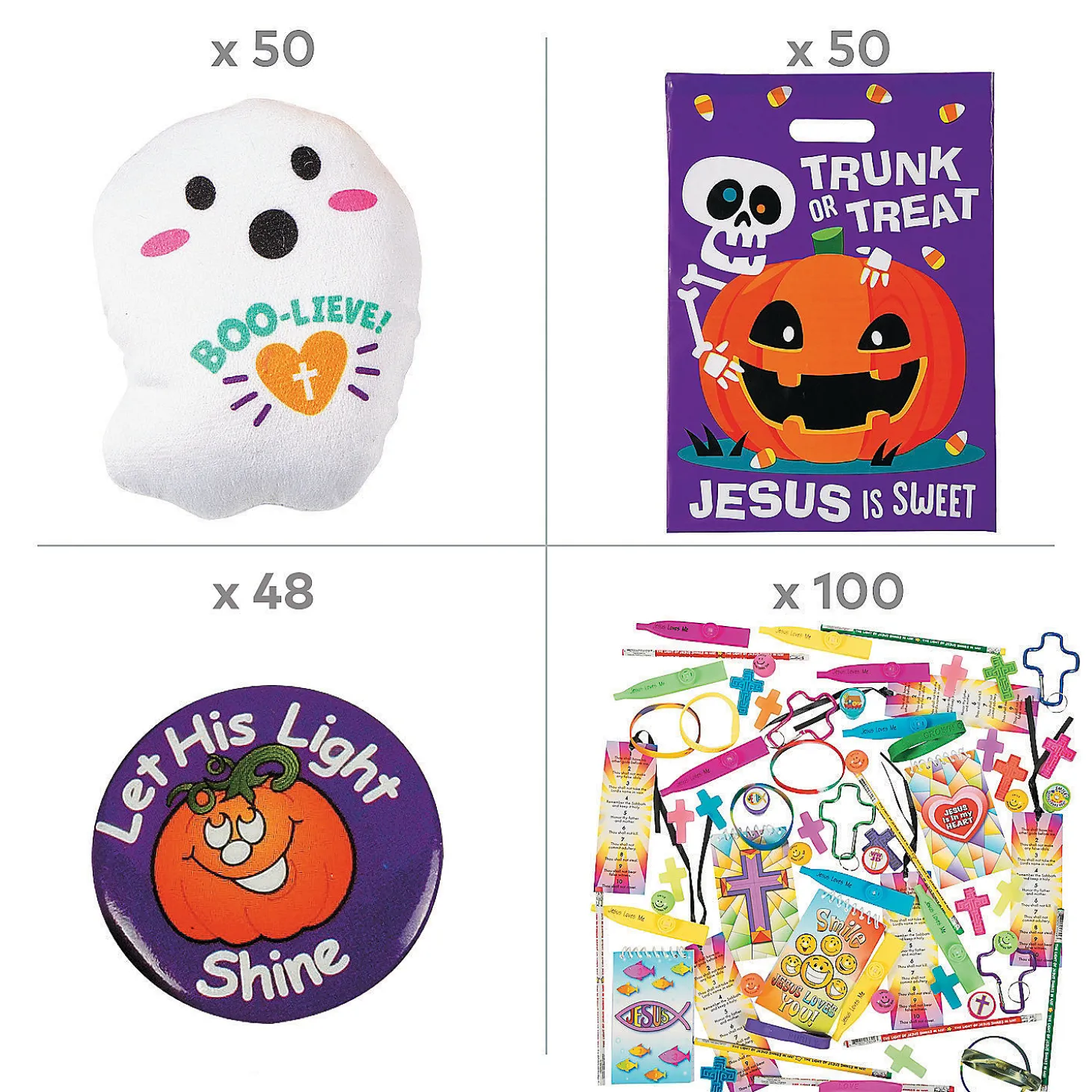 Trunk-Or-Treat Goody Bag Kit For 50