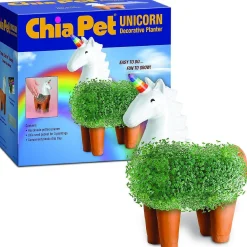 Unicorn With Rainbow Horn Chia Pet Decorative Planter