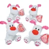 Valentine Stuffed Dogs With Lollipops