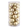 Vickerman Shatterproof 1.5"-2" Gold Shiny And Matte Ball Christmas Ornament Assortment, 50 Per Box